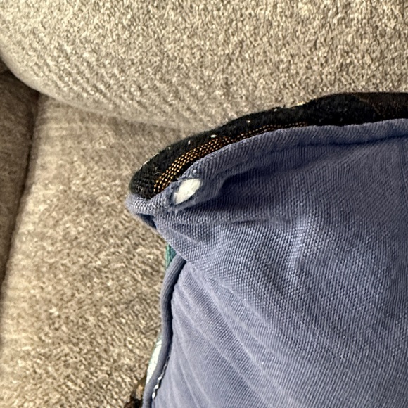 Travis Spencer Christmas Tapestry Needlepoint Teddy Bears Pillow. - Picture 7 of 8